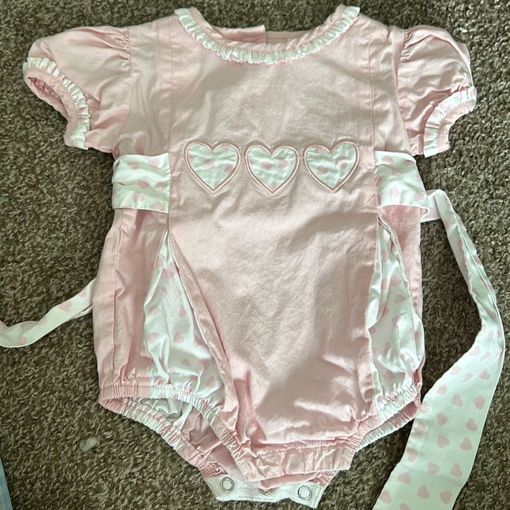 Grace & James Heart bubble romper